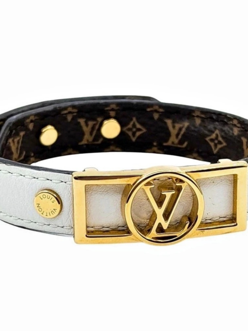 Louis Vuitton Monogram dauphine bracelet in off White & monogram